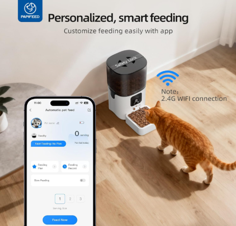 smart automatic cat feeders pet feeder