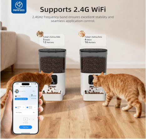 smart automatic cat feeders pet feeder 3